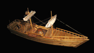 کشتی چوبی بادبانی دکوری - طرح خلیج