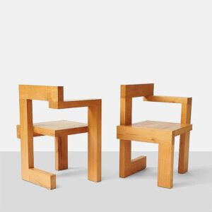 صندلی چوبی طرح مدرن