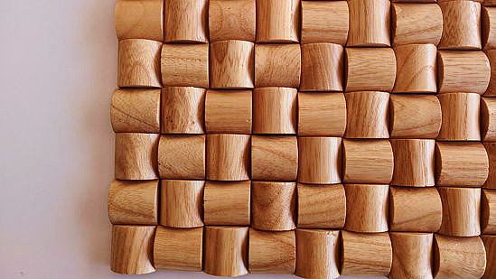 تابلو چوبی سه بعدی موزائیکی