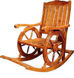 صندلی راک چوبی طرح سکان
