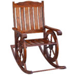 صندلی راک چوبی طرح سکان - Image 2